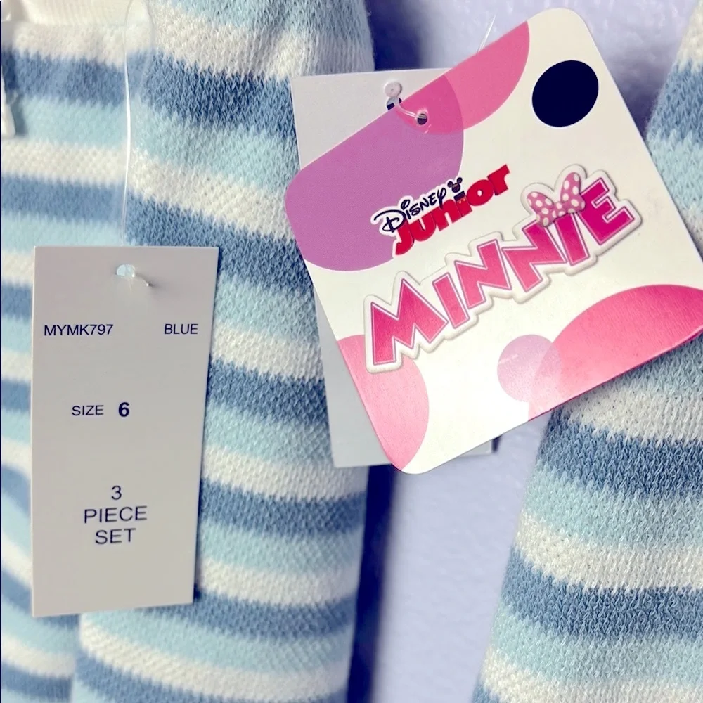 Disney Kids 3 Piece Set - Mint Green Aqua Blue and Cream